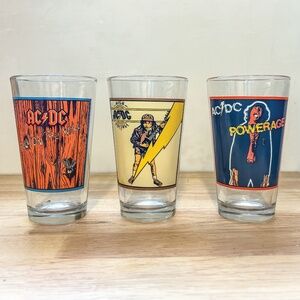 AC/DC collectable pint glasses Bundle